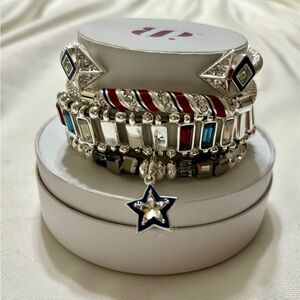 Bomb Party Patriotic Babe Spring Stack Bracelet